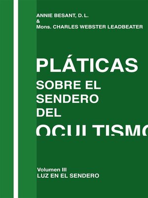 cover image of Platicas Sobre el Sendero del Ocultismo